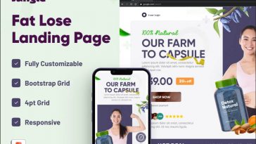 Supplement Landing Page Figma Template