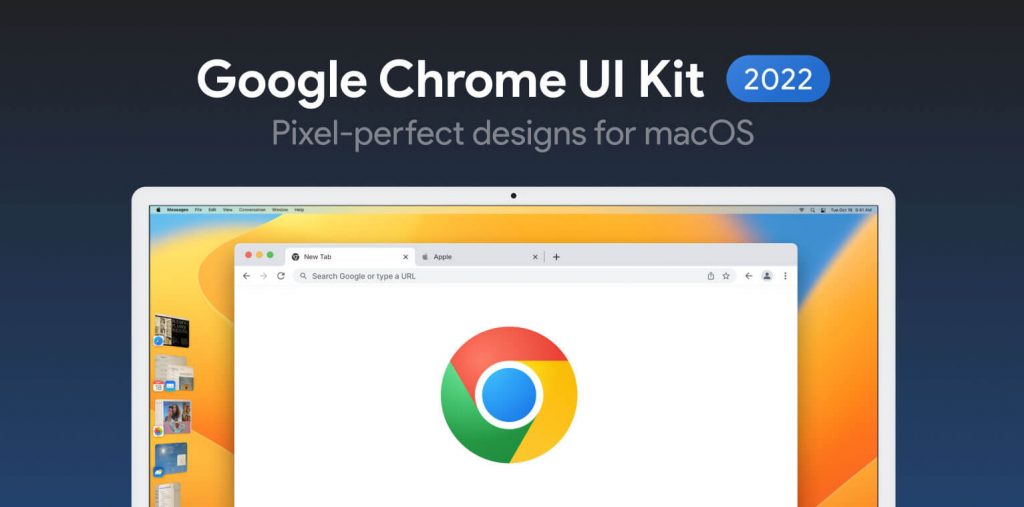 Figma Chrome 2022 Mockup macOS