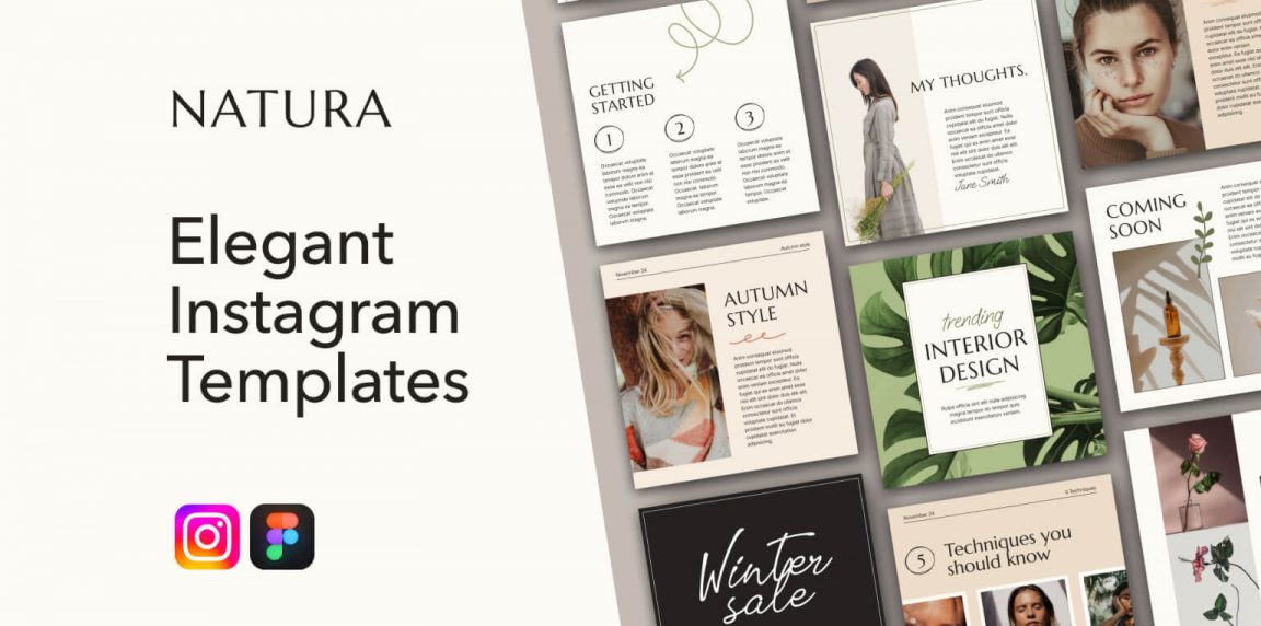 Figma Elegant Social Media Post Design Templates for free - UiKitFree
