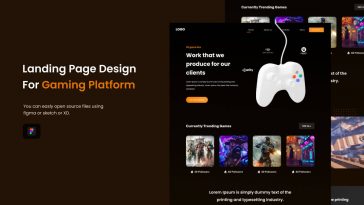 Figma Gaming Website Template