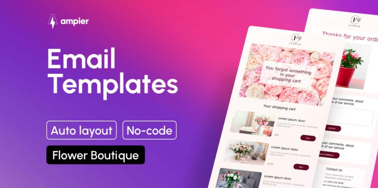 Flower Boutique AMP Email Template Figma