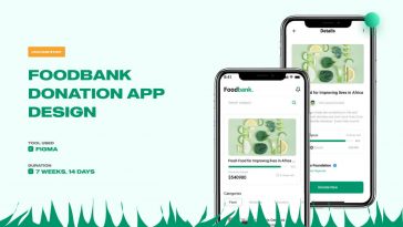 Food Bank Donation App Figma Template free