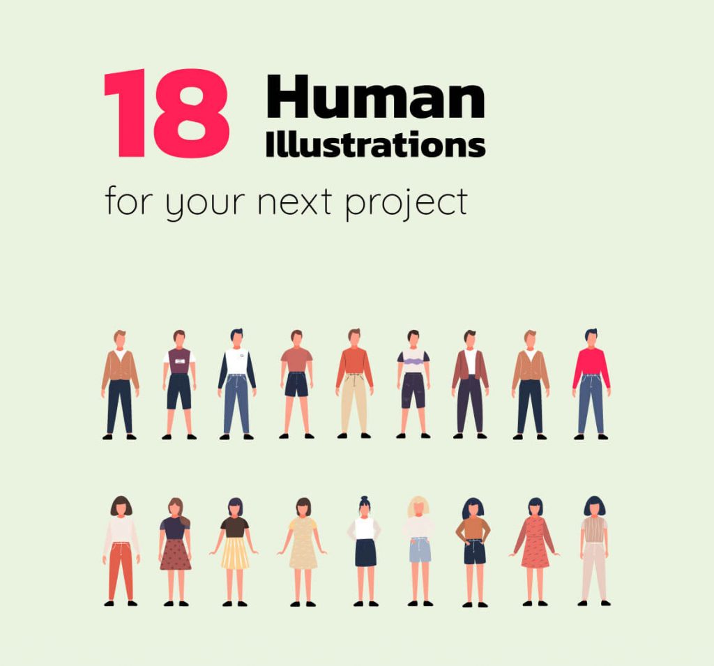 Free 18 People Illustrations For Figma