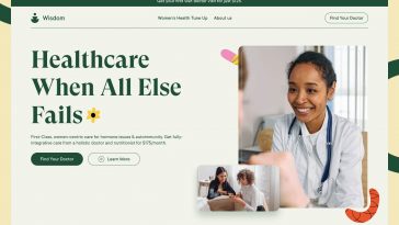 Healthcare Website Redesign Wisdom Medicine Figma Template