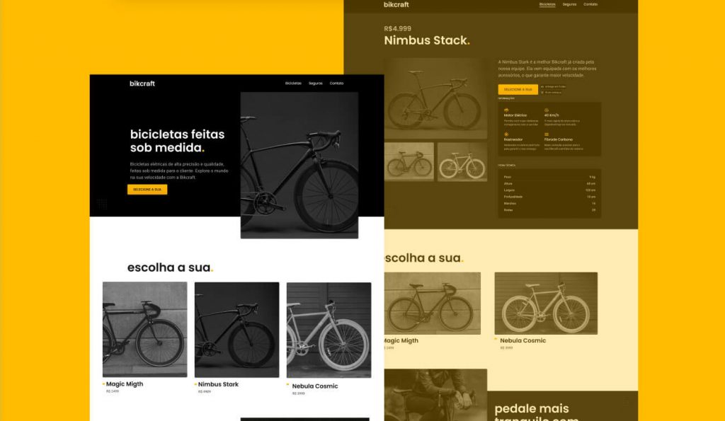 Bikecraft Bike Free Figma Website Template