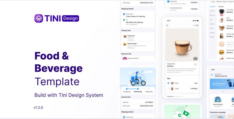 Tini – Figma Food App Template