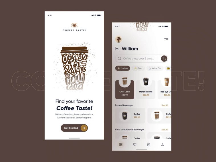 Coffee Mobile App UI Design Figma