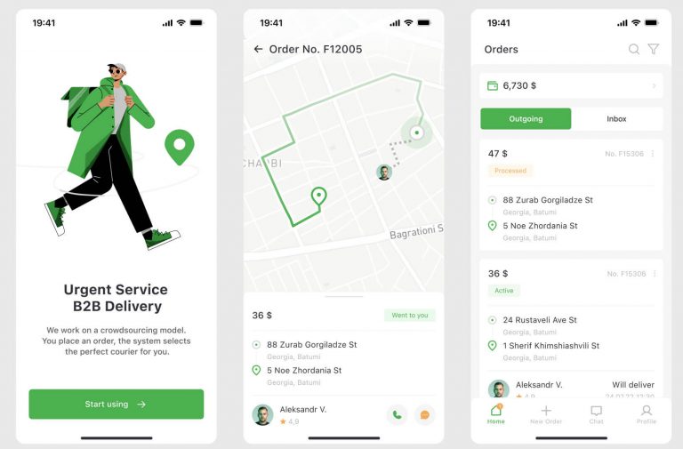 Figma Delivery App Concept Template