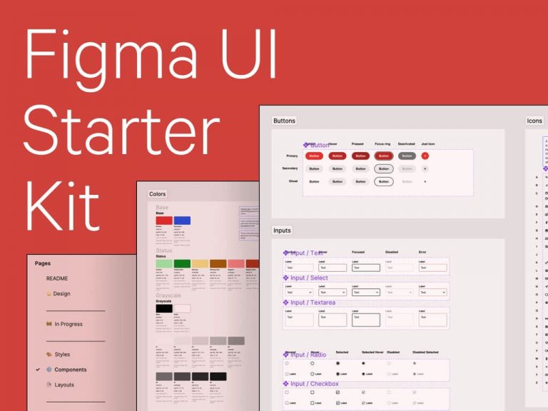 Figma Free UI Starter Kit - Free Figma Template