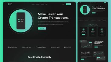 CryptoCode – Free Cryptocurrency Figma Website Design