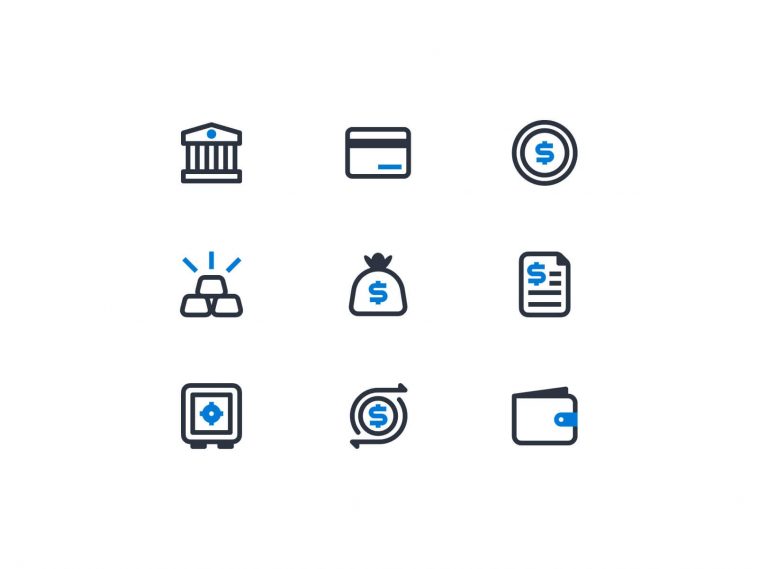 Free Bank Icons Figma File for Download