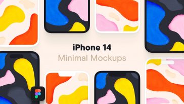 Free Figma iPhone 14 Minimal Mockups