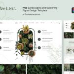 Free Landscaping and Gardening Figma Design Template