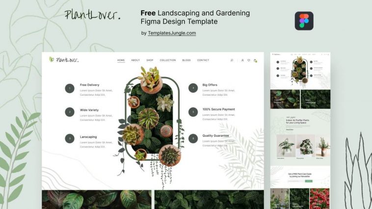 Free Figma Plants E-commerce App Template - Free Figma Resources
