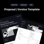 Free Proposal and Invoice Template Figma