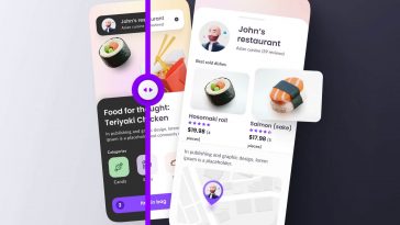 Sushi Delivery and Takeout App Concept Figma