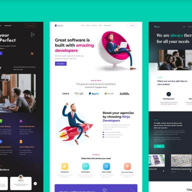 Free Agency Website UI Kit Figma Template - UiKitFree