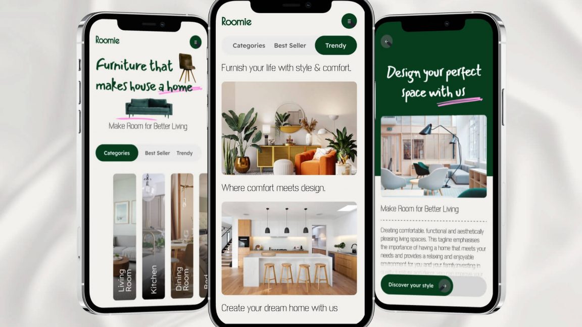 Free Furniture App Concept Figma Template Figma Template