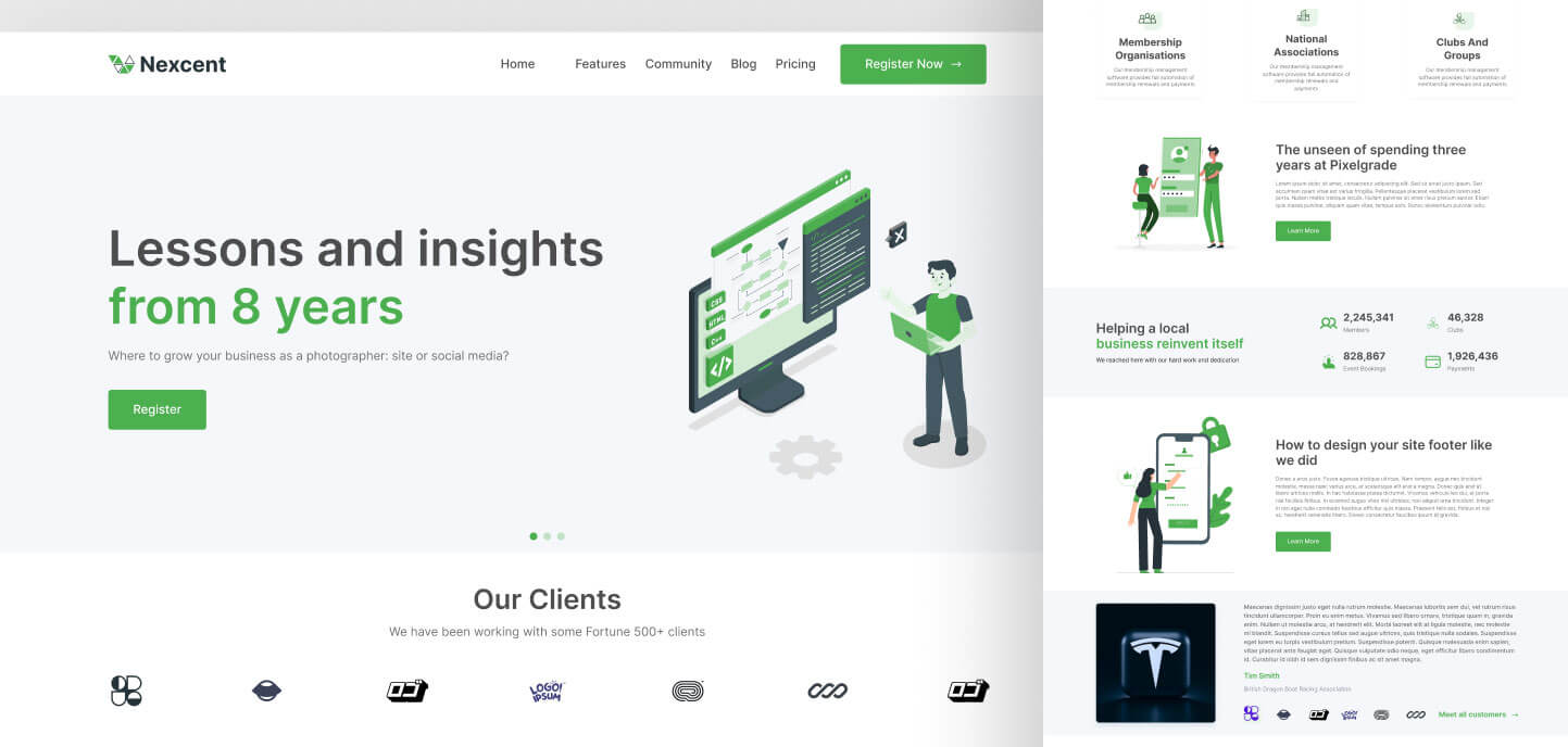 Free Agency Responsive Landing Page for Figma - UiKitFree