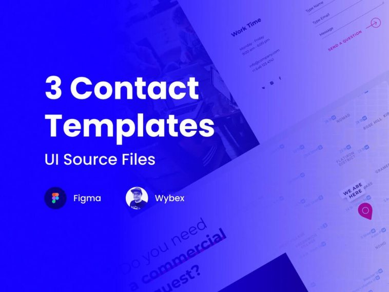 3 Contact Page Templates Figma Download