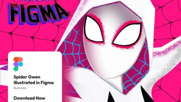 Spider Gwen – Figma Illustration