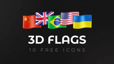 Free 3D Country Flags Figma