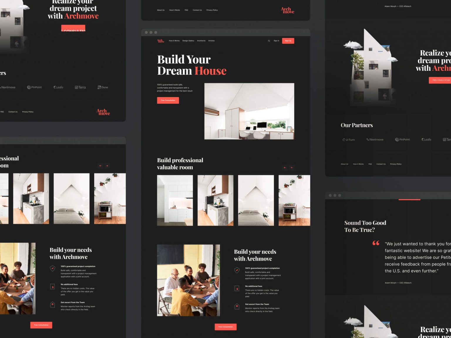 Free Architecture Responsive Website Design Figma Template - Free Figma ...