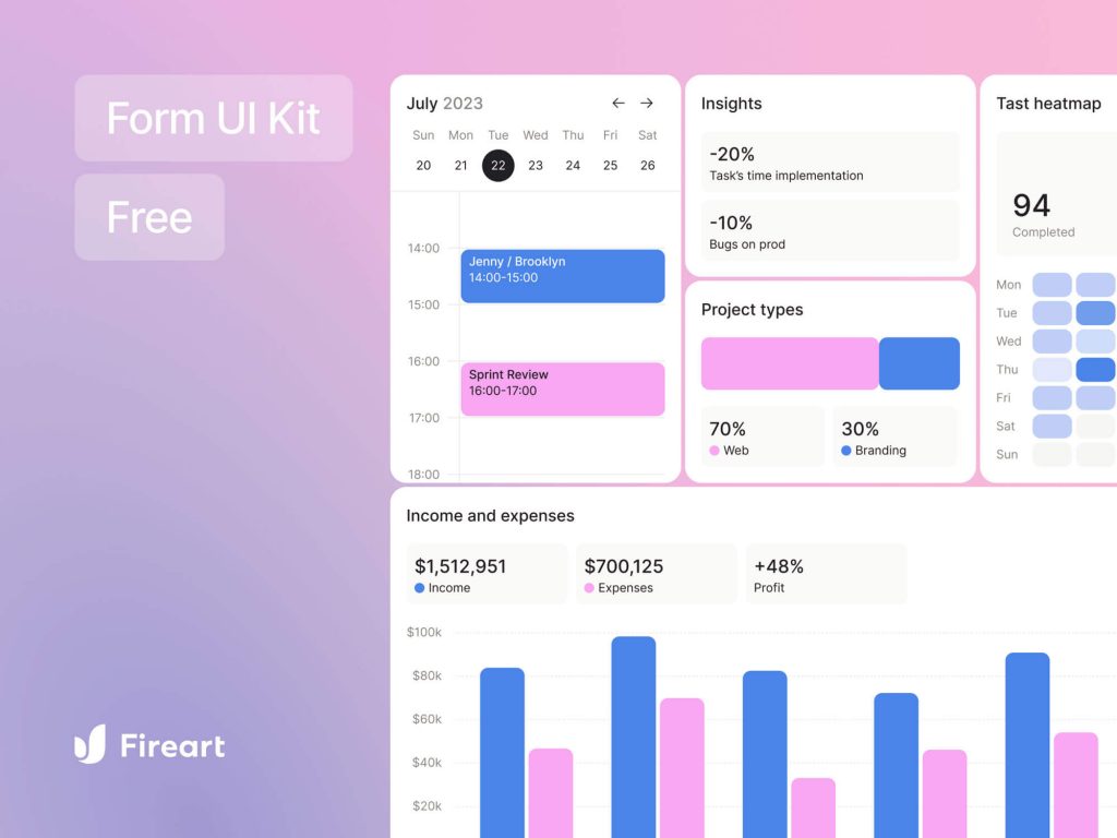 Free Form UI Kit for Figma
