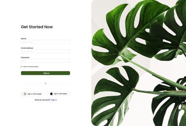Free Figma Desktop Signup-Login Page Template - Free Figma Template