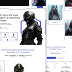 Free Futuristic Game Website Landing Page Figma1