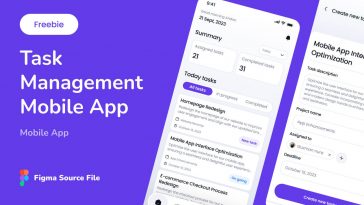 Free Figma Task Management App UI Bertugas