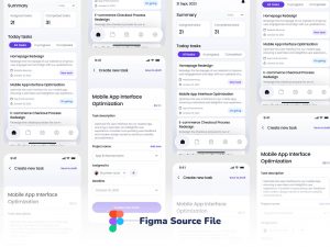 Free Figma Task Management App UI (Bertugas) - Figma Template