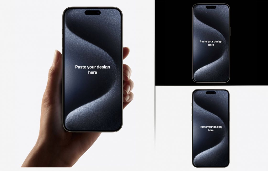 Free Figma iPhone 15 Pro Mockups - Free Figma Template