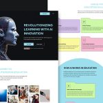 Free AI Assisted Education Platform Landing Page Scholarly