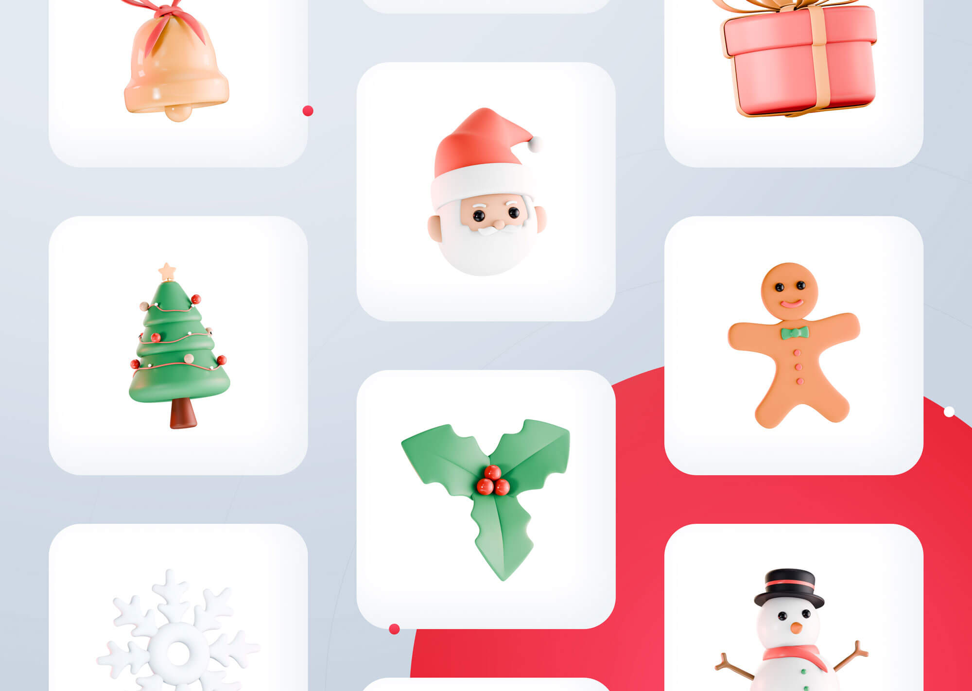 3D Christmas Icons – Clavius Design System2