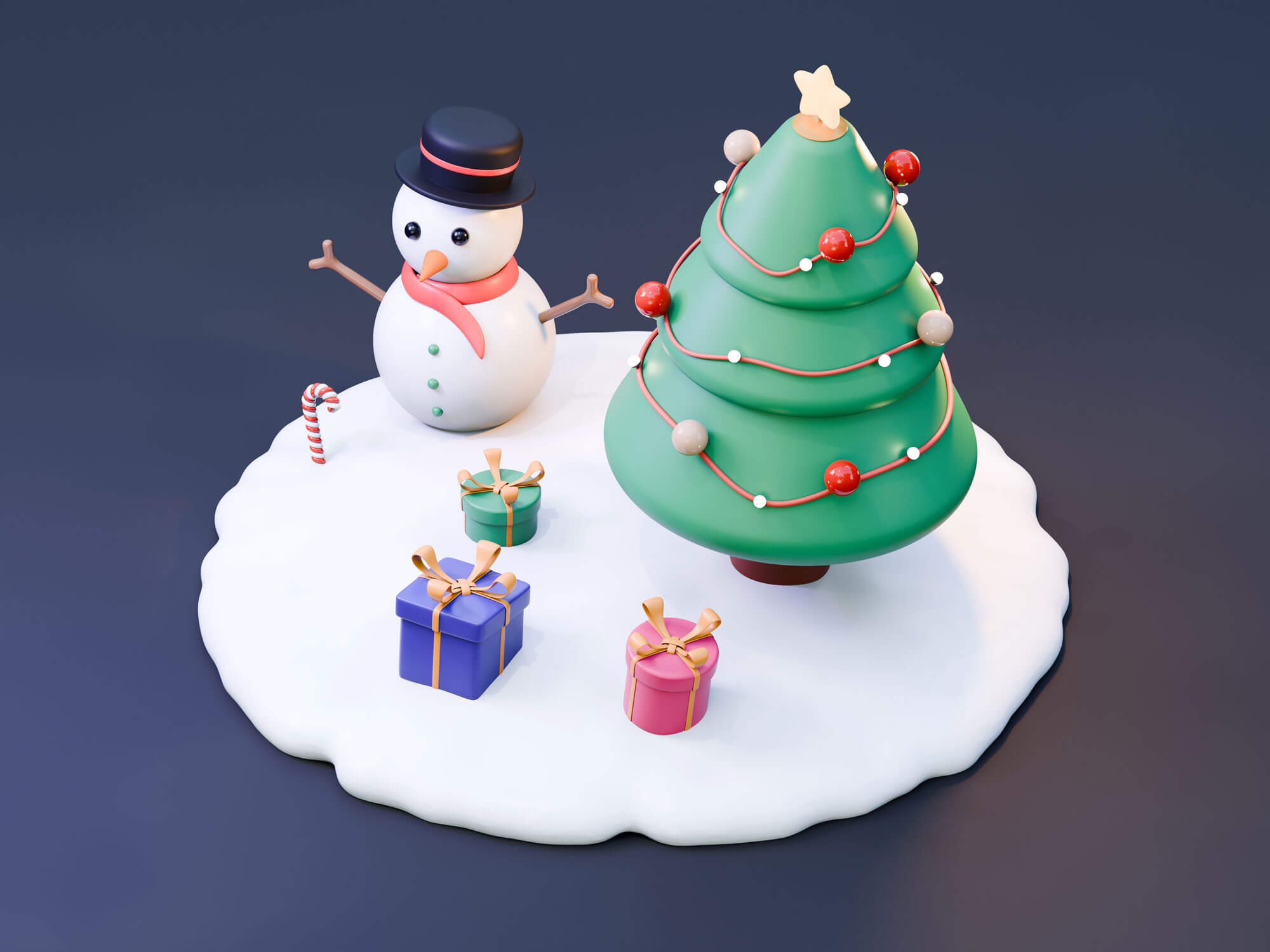 3D Christmas Icons – Clavius Design System3