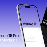 iPhone Pro 15 3D Mockups for Figma