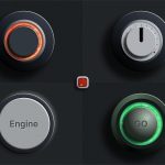 Mechanical Inspired UI Buttons