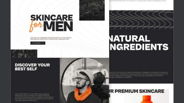 Skincare for Men Website Template