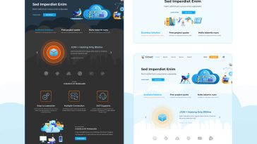 Free Figma Cloud Computing Services Landing Page Template