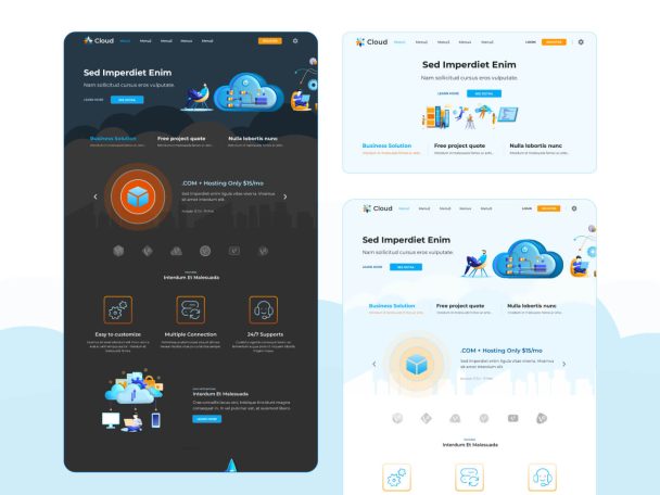 Free Figma Cloud Computing Services Landing Page Template - Free Figma ...