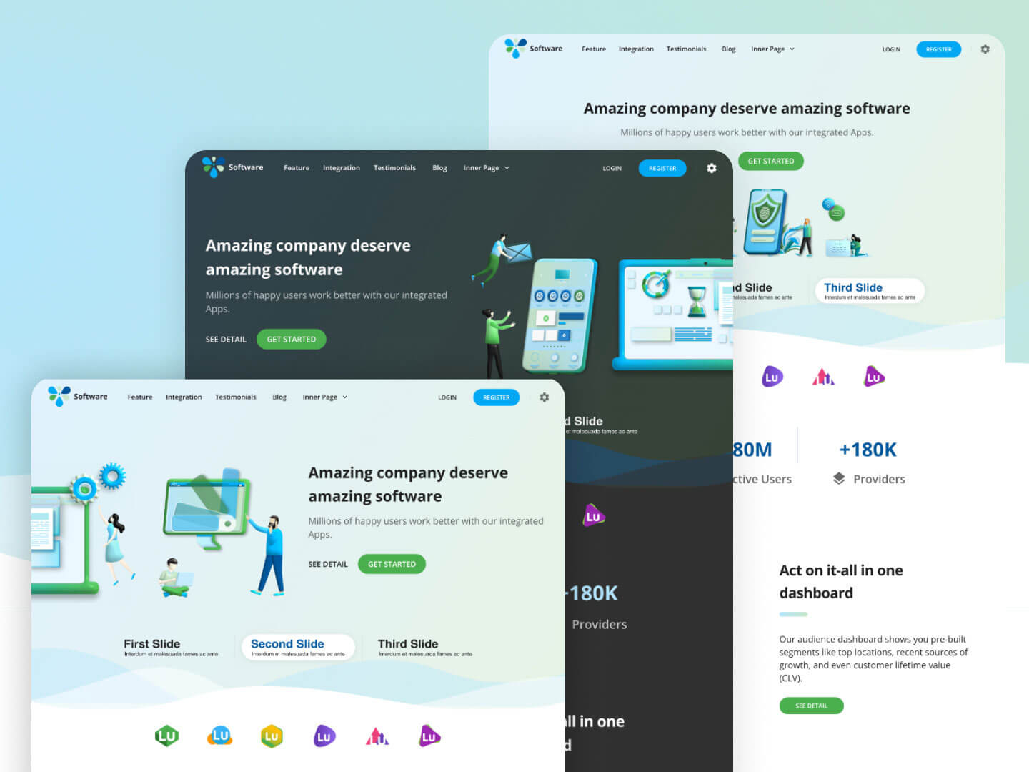 Free SaaS Landing Page Figma Template - Free Figma Template