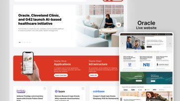 Free Figma Oracle Website Redesign Concept